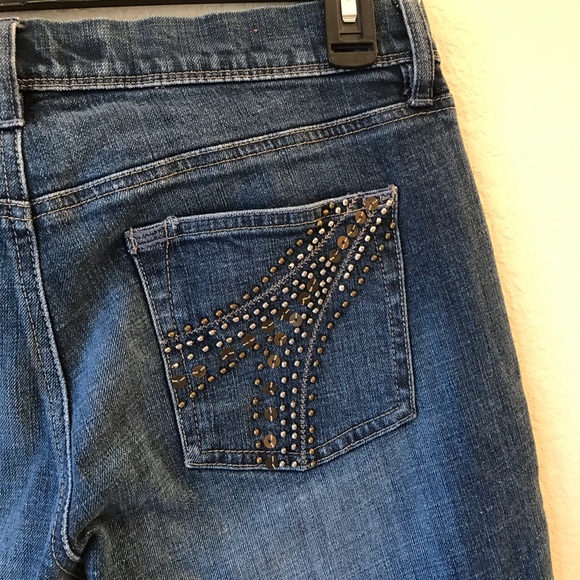 Old Navy Denim Blue Jeans Womens Size 10 Straight Leg Low Waist y2k - Picture 10 of 16